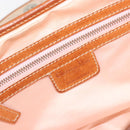 Christian Dior Trotter Canvas Romantic Bag PVC Beige Silver Auth 187615A-19