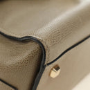 Valextra Isidide Hand Bag Leather 2way Beige Gold Auth 187616SM-17