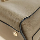 Valextra Isidide Hand Bag Leather 2way Beige Gold Auth 187616SM-18