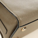 Valextra Isidide Hand Bag Leather 2way Beige Gold Auth 187616SM-19