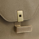 Valextra Isidide Hand Bag Leather 2way Beige Gold Auth 187616SM-22