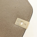 Valextra Isidide Hand Bag Leather 2way Beige Gold Auth 187616SM-9
