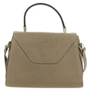 Valextra Isidide Hand Bag Leather 2way Beige Gold Auth 187616SM-2