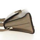 Valextra Isidide Hand Bag Leather 2way Beige Gold Auth 187616SM-3
