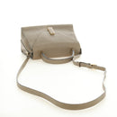 Valextra Isidide Hand Bag Leather 2way Beige Gold Auth 187616SM-8
