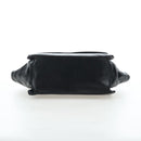 Chrome Hearts CH Cross Hand Bag Leather Black Silver Auth 187617SM-11
