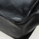 Chrome Hearts CH Cross Hand Bag Leather Black Silver Auth 187617SM-15