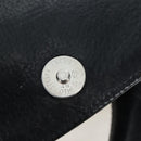 Chrome Hearts CH Cross Hand Bag Leather Black Silver Auth 187617SM-18