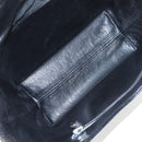 Chrome Hearts CH Cross Hand Bag Leather Black Silver Auth 187617SM-19