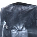 Chrome Hearts CH Cross Hand Bag Leather Black Silver Auth 187617SM-21