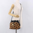 BURBERRY Shoulder Bag Harako leather Brown Gold Auth 187618A-25