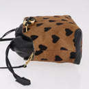 BURBERRY Shoulder Bag Harako leather Brown Gold Auth 187618A-5