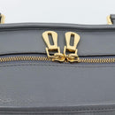 LOEWE Amazona 36 Hand Bag Leather Gray Gold Auth 187619V-20
