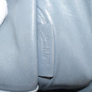 LOEWE Amazona 36 Hand Bag Leather Gray Gold Auth 187619V-11