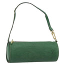LOUIS VUITTON Epi Soufflot Pouch Green LV Auth 187622-1
