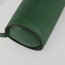 LOUIS VUITTON Epi Soufflot Pouch Green LV Auth 187622-15
