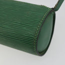 LOUIS VUITTON Epi Soufflot Pouch Green LV Auth 187622-16