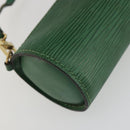 LOUIS VUITTON Epi Soufflot Pouch Green LV Auth 187622-17