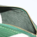 LOUIS VUITTON Epi Soufflot Pouch Green LV Auth 187622-18
