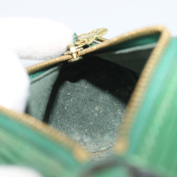 LOUIS VUITTON Epi Soufflot Pouch Green LV Auth 187622