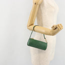 LOUIS VUITTON Epi Soufflot Pouch Green LV Auth 187622-21