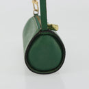 LOUIS VUITTON Epi Soufflot Pouch Green LV Auth 187622-4
