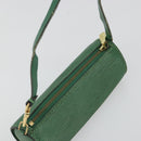 LOUIS VUITTON Epi Soufflot Pouch Green LV Auth 187622-6