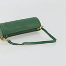 LOUIS VUITTON Epi Soufflot Pouch Green LV Auth 187622-7