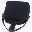 FENDI Mamma Baguette Shoulder Bag Canvas Navy Silver Auth 187625V-17