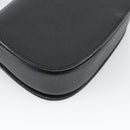 GUCCI Bamboo Shoulder Bag Leather 2way Black Gold 000 1014 0188 Auth 187626SAV-18