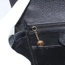 GUCCI Bamboo Shoulder Bag Leather 2way Black Gold 000 1014 0188 Auth 187626SAV-23