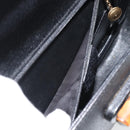 GUCCI Bamboo Shoulder Bag Leather 2way Black Gold 000 1014 0188 Auth 187626SAV-11