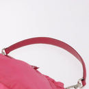 PRADA Accessory Pouch Nylon Pink Silver Auth 187628A-8