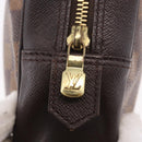 LOUIS VUITTON Damier Ebene Trousse Toilette 25 Clutch Bag N47624 LV Auth 187635-8