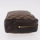 LOUIS VUITTON Damier Ebene Trousse Toilette 25 Clutch Bag N47624 LV Auth 187635-3