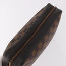 LOUIS VUITTON Damier Ebene Trousse Toilette 25 Clutch Bag N47624 LV Auth 187635-5