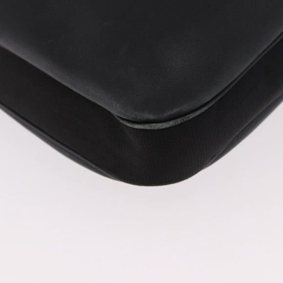 GUCCI Shoulder Bag Leather Black Silver 001 3341 Auth 187636