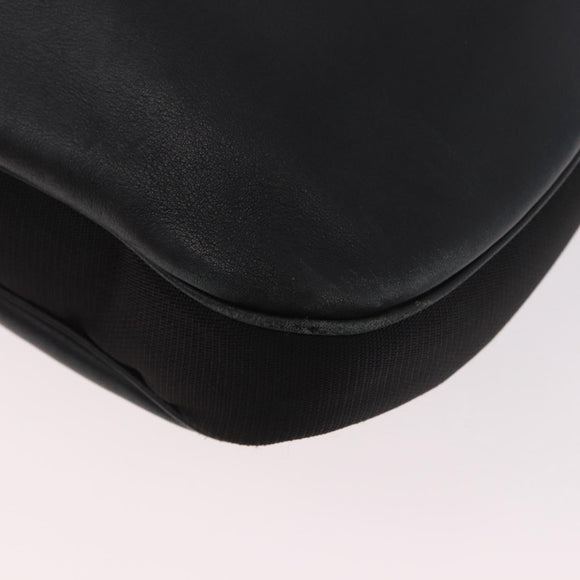 GUCCI Shoulder Bag Leather Black Silver 001 3341 Auth 187636