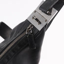 GUCCI Shoulder Bag Leather Black Silver 001 3341 Auth 187636-18