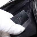 GUCCI Shoulder Bag Leather Black Silver 001 3341 Auth 187636-12