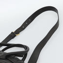 Miu Miu Matelasse Biker Hand Bag Lamb Skin 2way Black Gold Auth 187637V-15