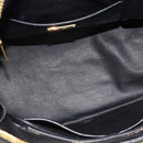 Miu Miu Matelasse Biker Hand Bag Lamb Skin 2way Black Gold Auth 187637V-9