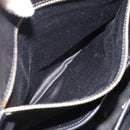 Miu Miu Matelasse Biker Hand Bag Lamb Skin 2way Black Gold Auth 187637V-26