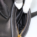 Miu Miu Matelasse Biker Hand Bag Lamb Skin 2way Black Gold Auth 187637V-27