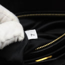 Miu Miu Matelasse Biker Hand Bag Lamb Skin 2way Black Gold Auth 187637V-10