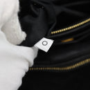 Miu Miu Matelasse Biker Hand Bag Lamb Skin 2way Black Gold Auth 187637V-11