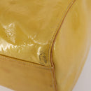 LOUIS VUITTON Monogram Vernis Mercer Boston Bag Beige M91000 LV Auth 187638-16