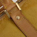 LOUIS VUITTON Monogram Vernis Mercer Boston Bag Beige M91000 LV Auth 187638-17