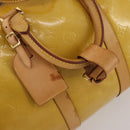 LOUIS VUITTON Monogram Vernis Mercer Boston Bag Beige M91000 LV Auth 187638-19