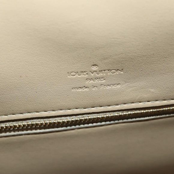LOUIS VUITTON Monogram Vernis Mercer Boston Bag Beige M91000 LV Auth 187638